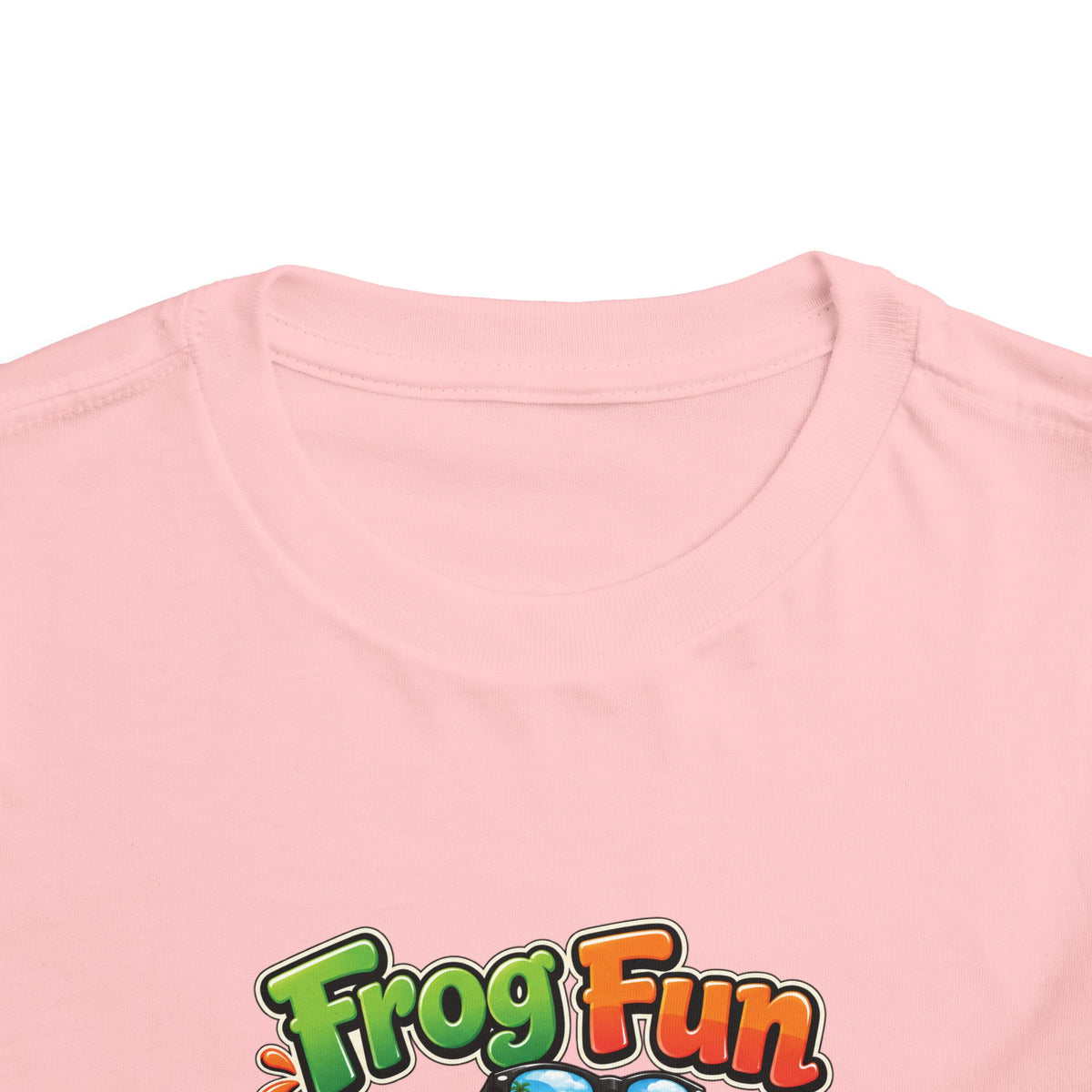 Toddler Tee - 'Frog Fun' Cute Vacation Frog Beach Shirt for Kids