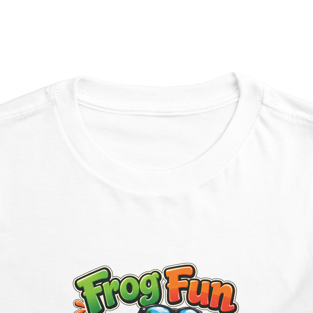 Toddler Tee - 'Frog Fun' Cute Vacation Frog Beach Shirt for Kids