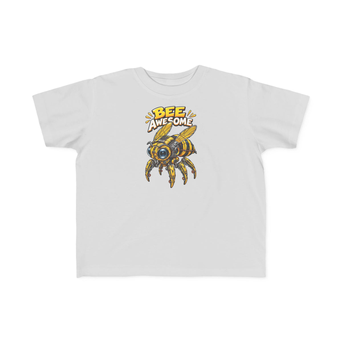 Kids Tee — "Bee Awesome" Cartoon Bumblebee Toddlers' T‑Shirt