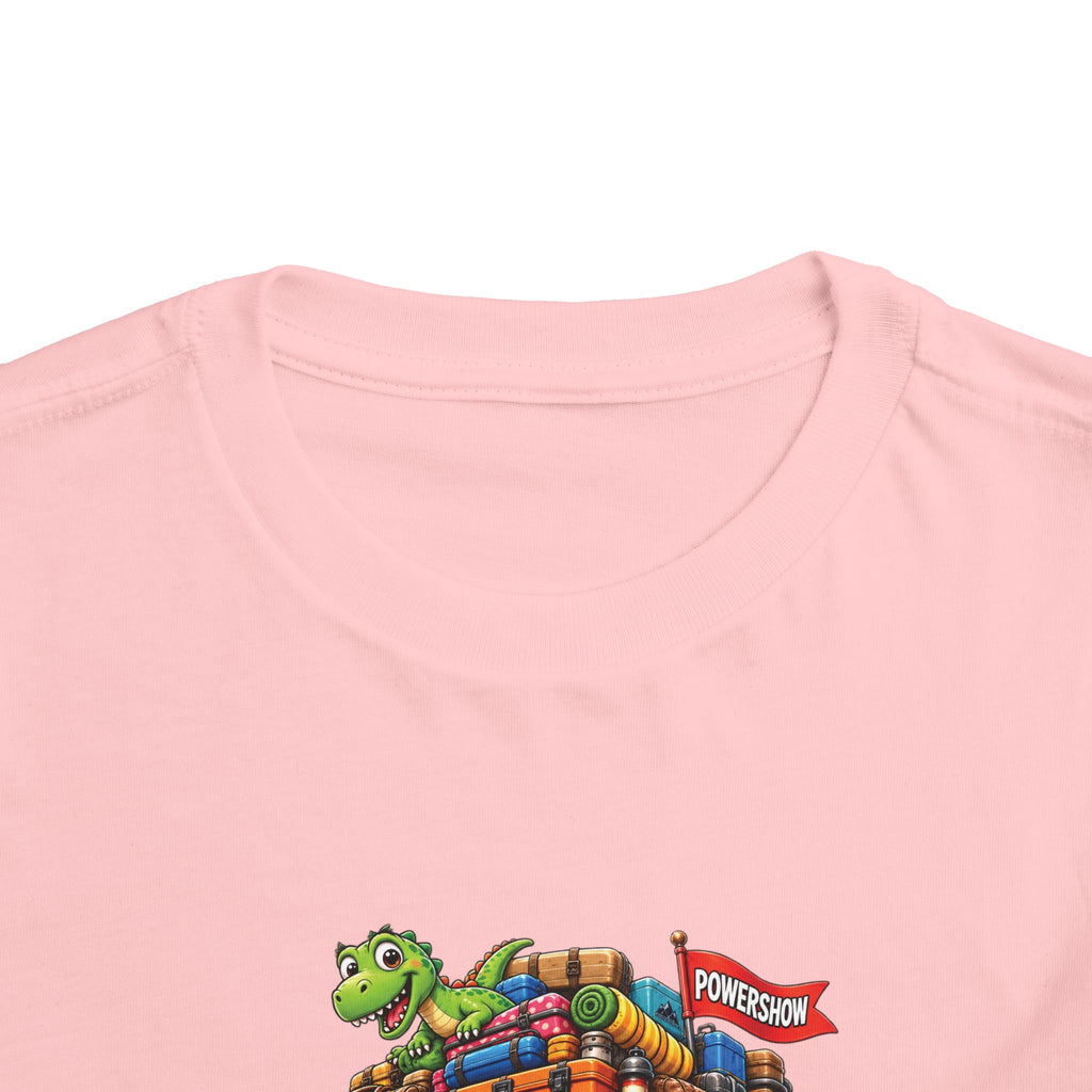 Toddler Tee — 'Packed & Ready' Cartoon Monster Truck Travel Shirt