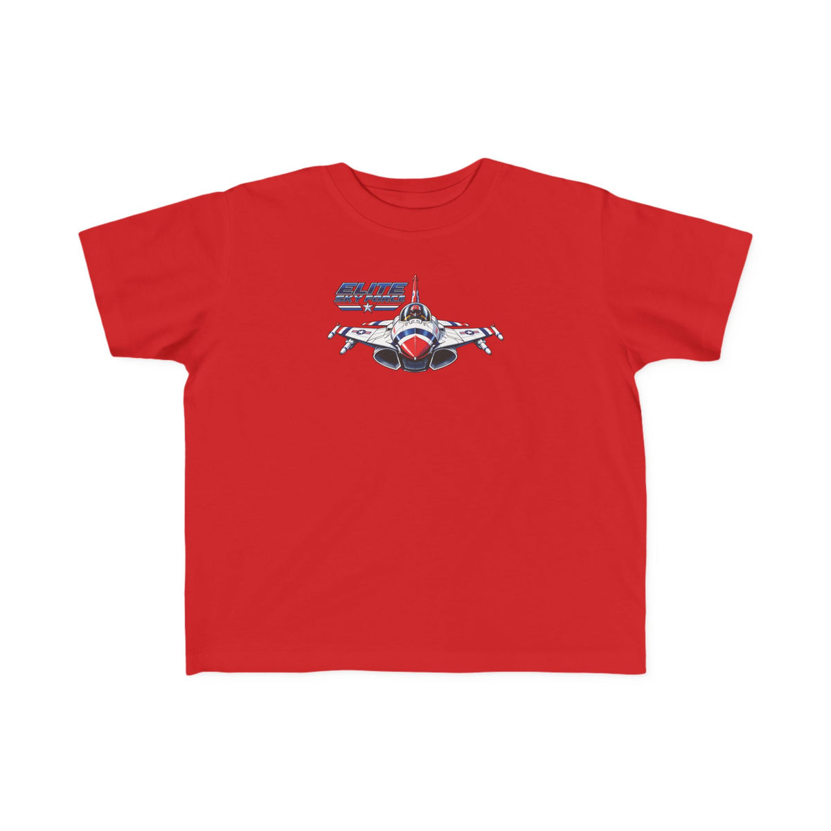 Toddler Jet Plane Tee — "Blue Angels" Fighter Jet Graphic Kids Shirt