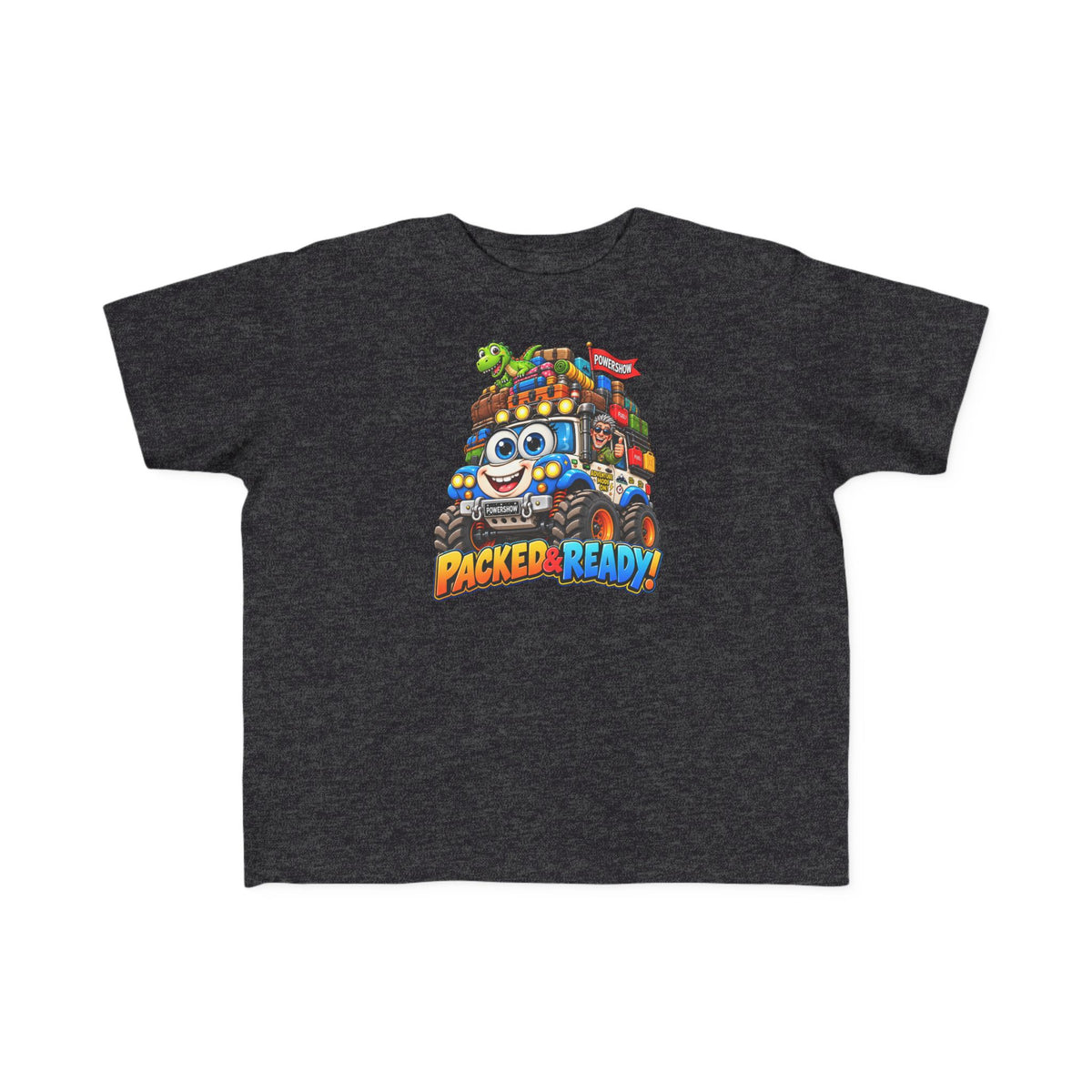 Packed & Ready! Toddler Adventure T-Shirt – Cute Off-Road Truck & Dinosaur Tee
