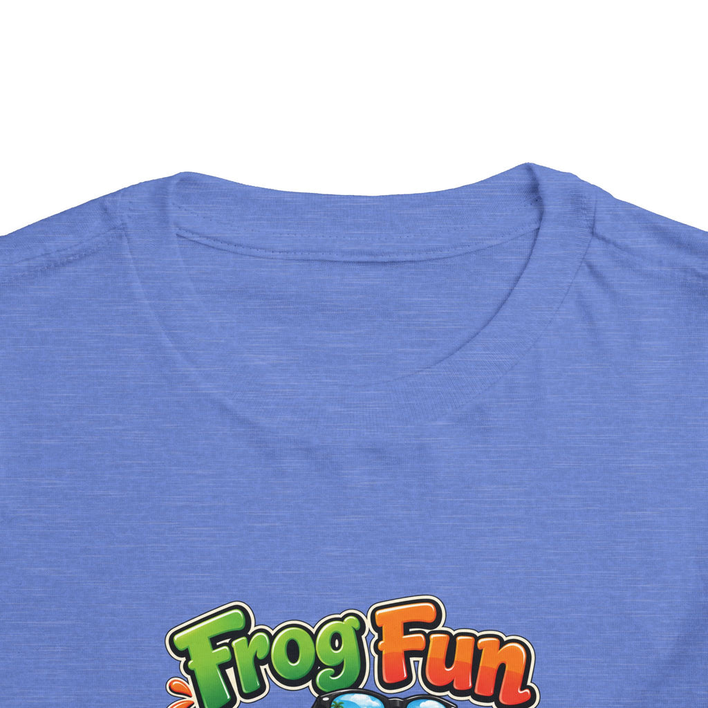 Toddler Tee - 'Frog Fun' Cute Vacation Frog Beach Shirt for Kids