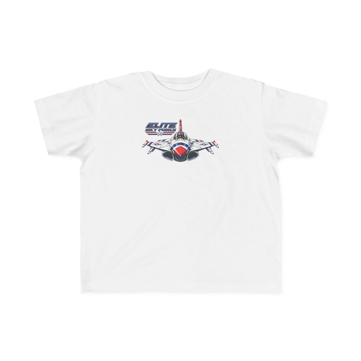 Toddler Jet Plane Tee — "Blue Angels" Fighter Jet Graphic Kids Shirt