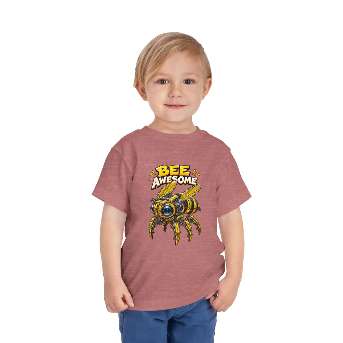 Bee Awesome Toddler Tee — Cute Bumblebee Graphic Kids Shirt