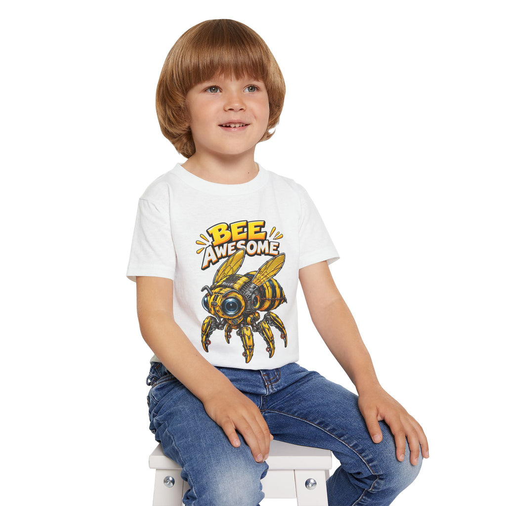 Bee Awesome Toddler T-Shirt – Cute Cartoon Bee Graphic for Kids