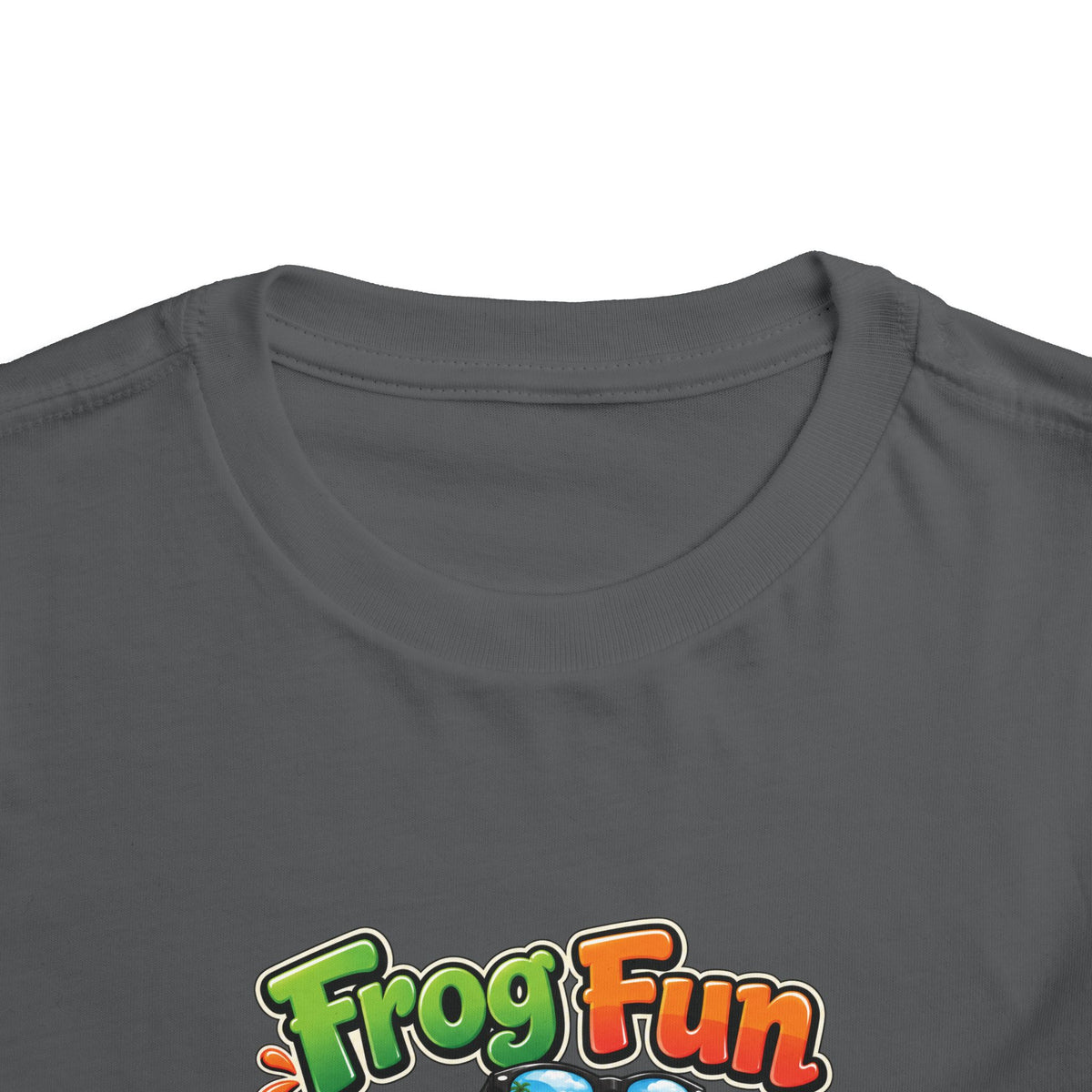Toddler Tee - 'Frog Fun' Cute Vacation Frog Beach Shirt for Kids