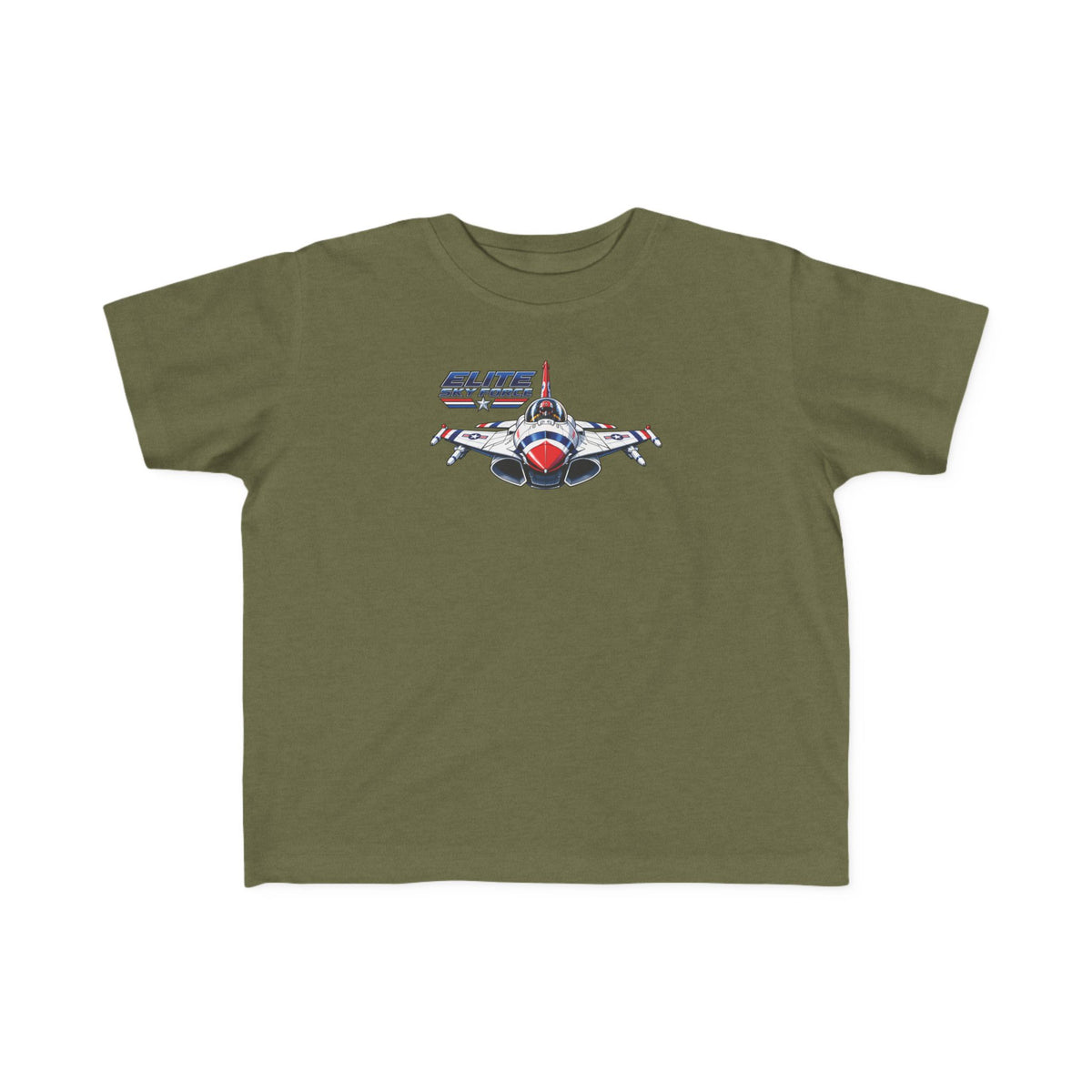 Toddler Jet Plane Tee — "Blue Angels" Fighter Jet Graphic Kids Shirt