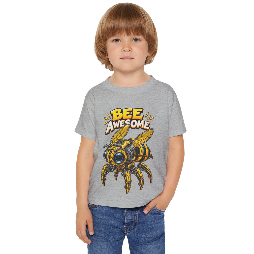 Bee Awesome Toddler T-Shirt – Cute Cartoon Bee Graphic for Kids
