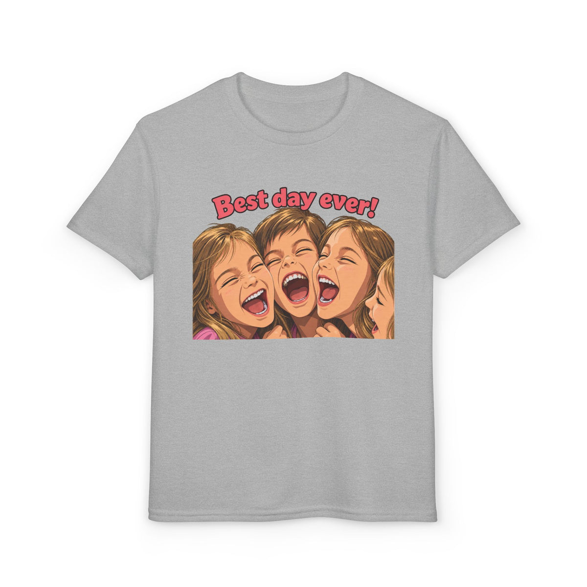 Best Day Ever! | Happy Friends Laughing Cartoon Art