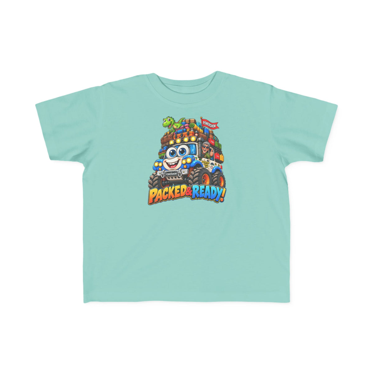 Packed & Ready! Toddler Adventure T-Shirt – Cute Off-Road Truck & Dinosaur Tee