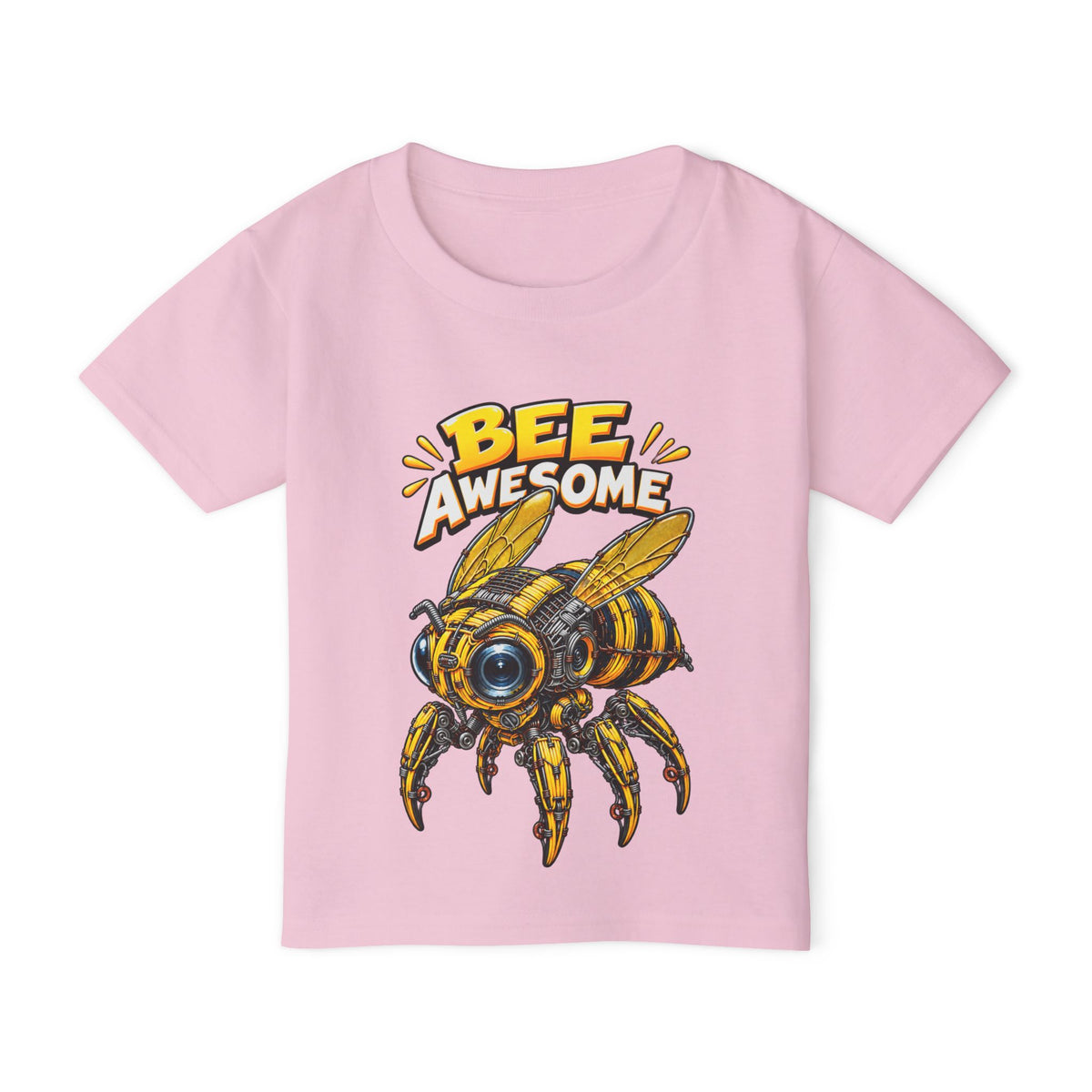 Bee Awesome Toddler T-Shirt – Cute Cartoon Bee Graphic for Kids