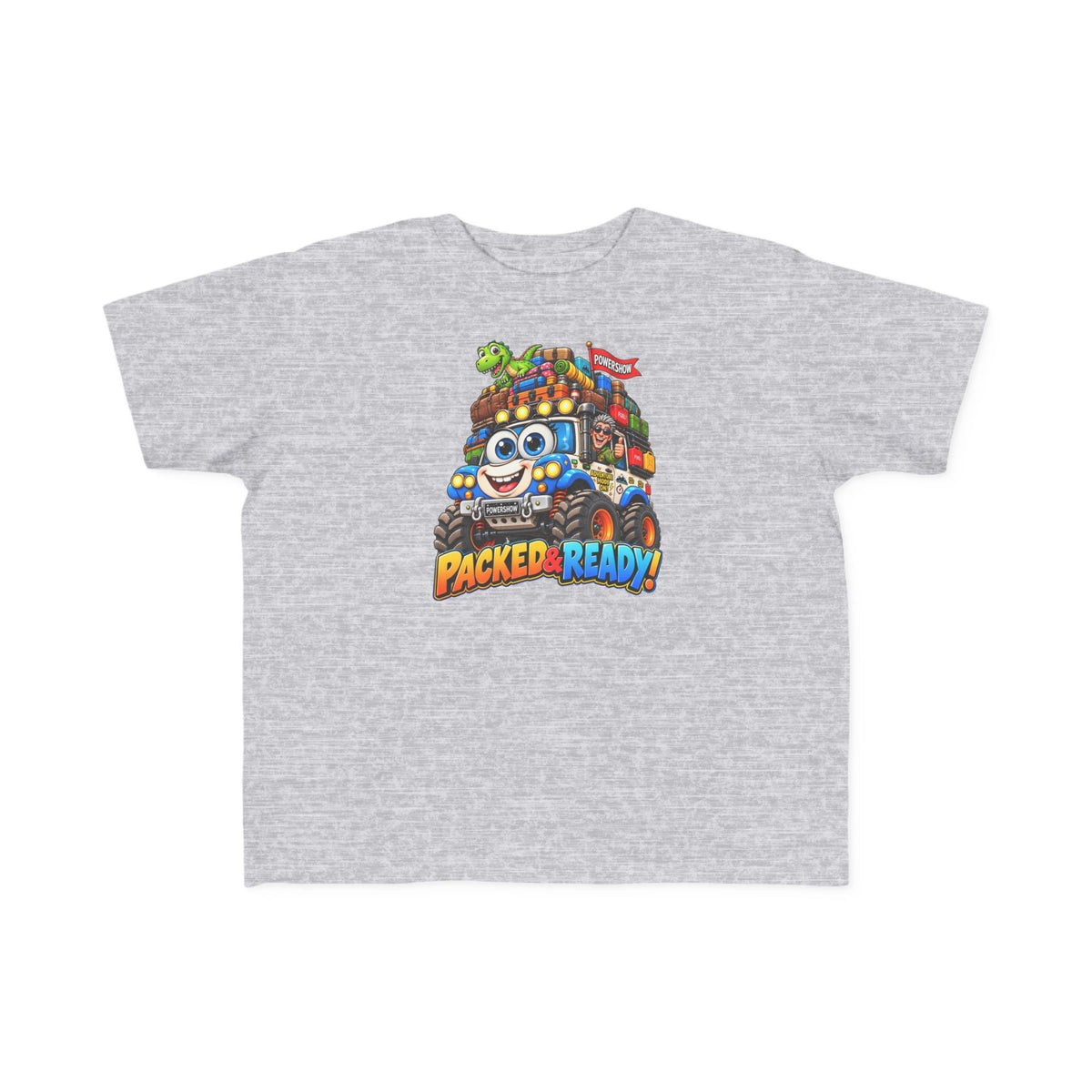 Packed & Ready! Toddler Adventure T-Shirt – Cute Off-Road Truck & Dinosaur Tee