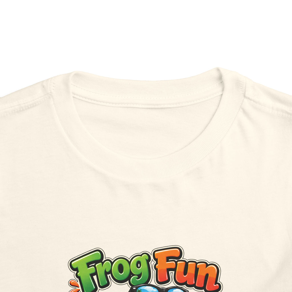 Toddler Tee - 'Frog Fun' Cute Vacation Frog Beach Shirt for Kids