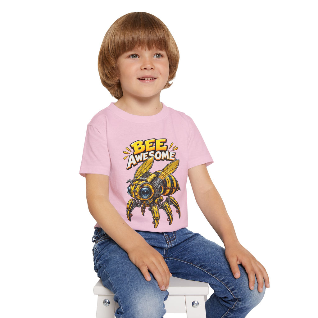 Bee Awesome Toddler T-Shirt – Cute Cartoon Bee Graphic for Kids