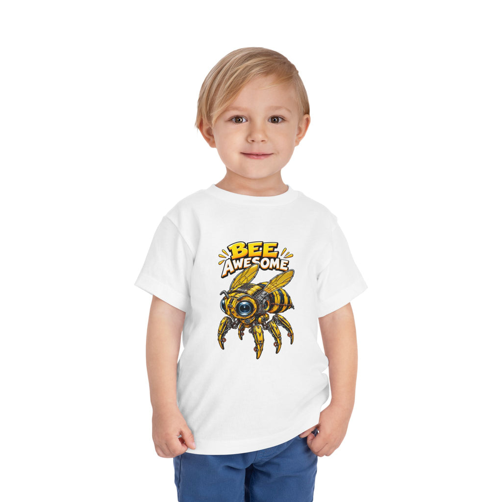 Bee Awesome Toddler Tee — Cute Bumblebee Graphic Kids Shirt