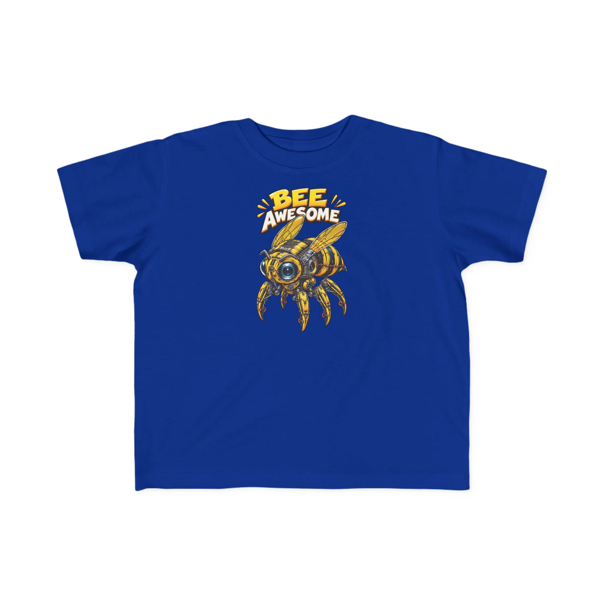 Kids Tee — "Bee Awesome" Cartoon Bumblebee Toddlers' T‑Shirt