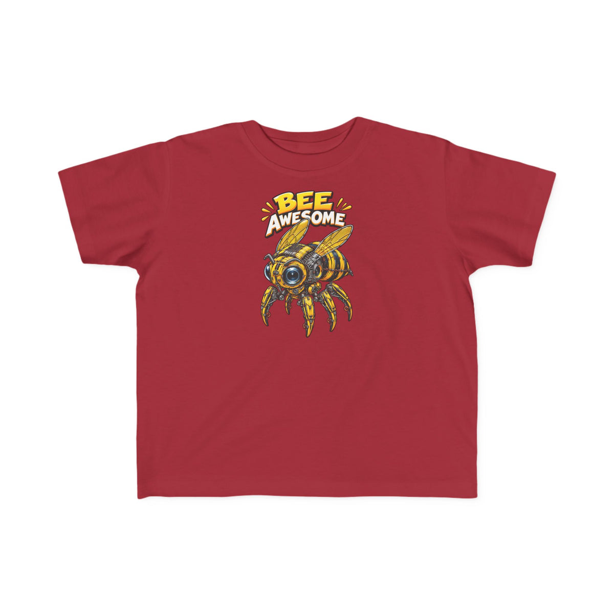 Kids Tee — "Bee Awesome" Cartoon Bumblebee Toddlers' T‑Shirt