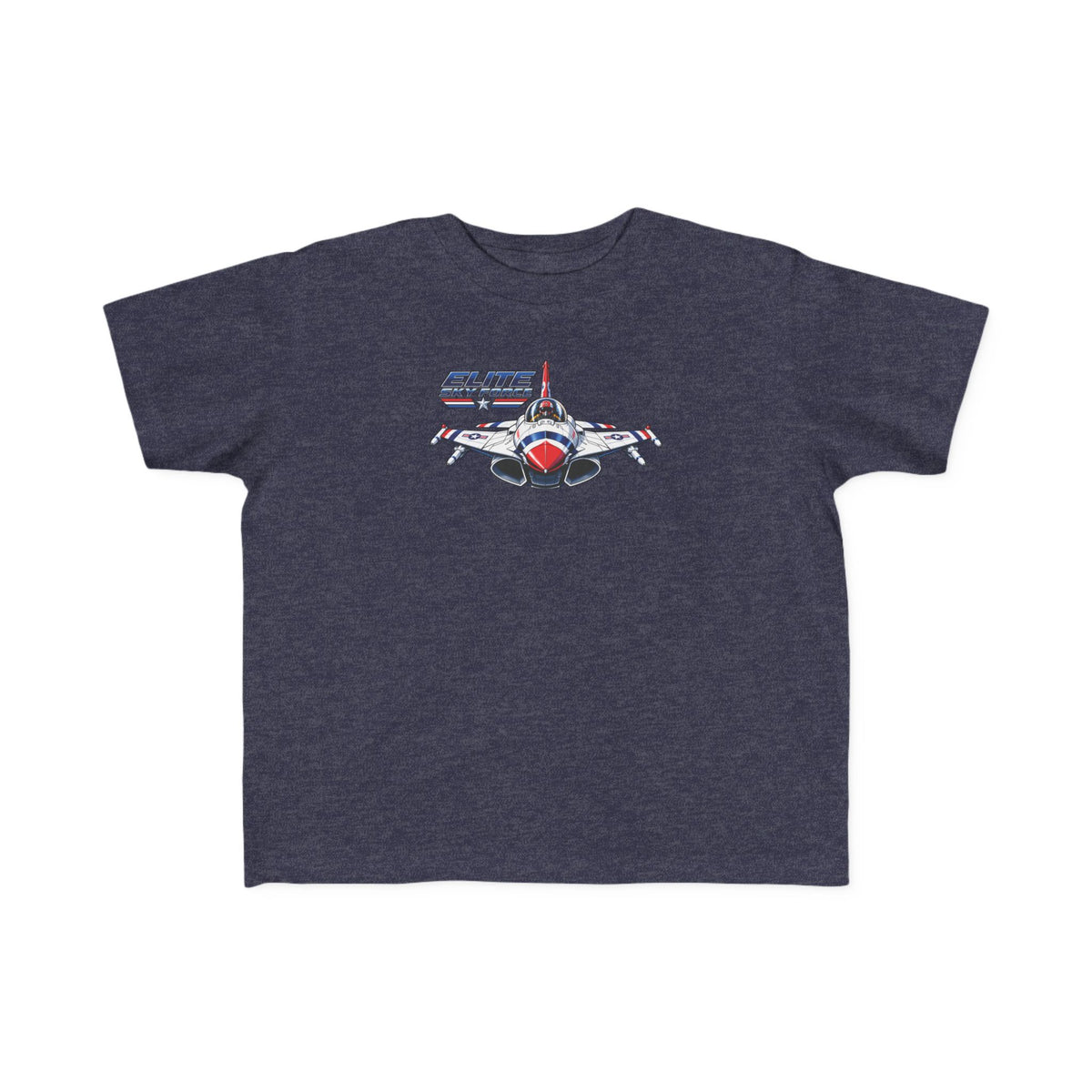 Toddler Jet Plane Tee — "Blue Angels" Fighter Jet Graphic Kids Shirt