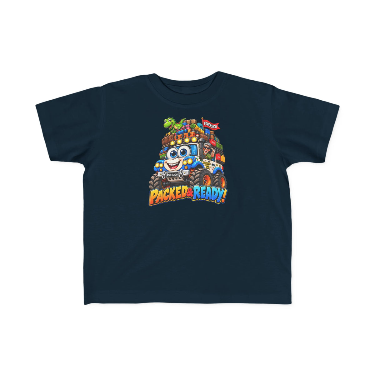 Packed & Ready! Toddler Adventure T-Shirt – Cute Off-Road Truck & Dinosaur Tee