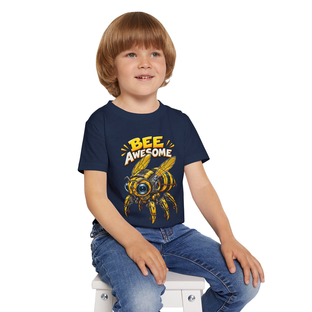 Bee Awesome Toddler T-Shirt – Cute Cartoon Bee Graphic for Kids