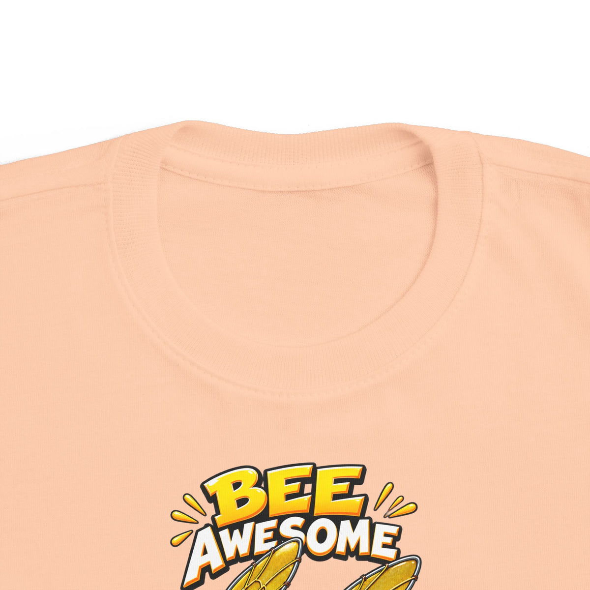Kids Tee — "Bee Awesome" Cartoon Bumblebee Toddlers' T‑Shirt