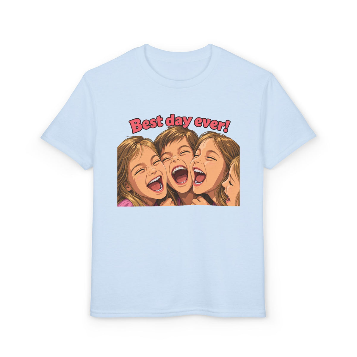 Best Day Ever! | Happy Friends Laughing Cartoon Art