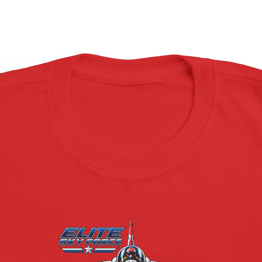 Toddler Jet Plane Tee — "Blue Angels" Fighter Jet Graphic Kids Shirt