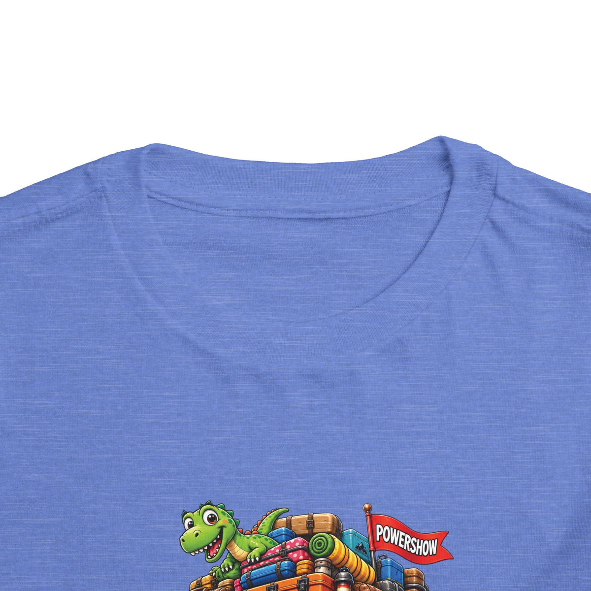 Toddler Tee — 'Packed & Ready' Cartoon Monster Truck Travel Shirt
