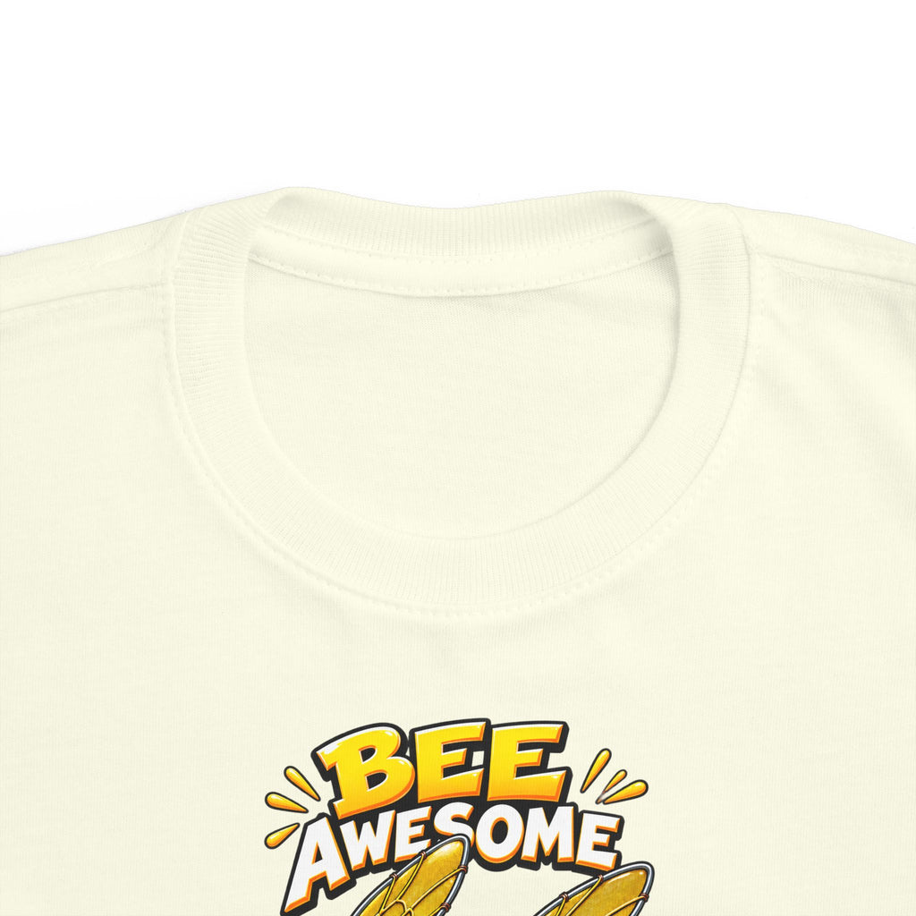 Kids Tee — "Bee Awesome" Cartoon Bumblebee Toddlers' T‑Shirt