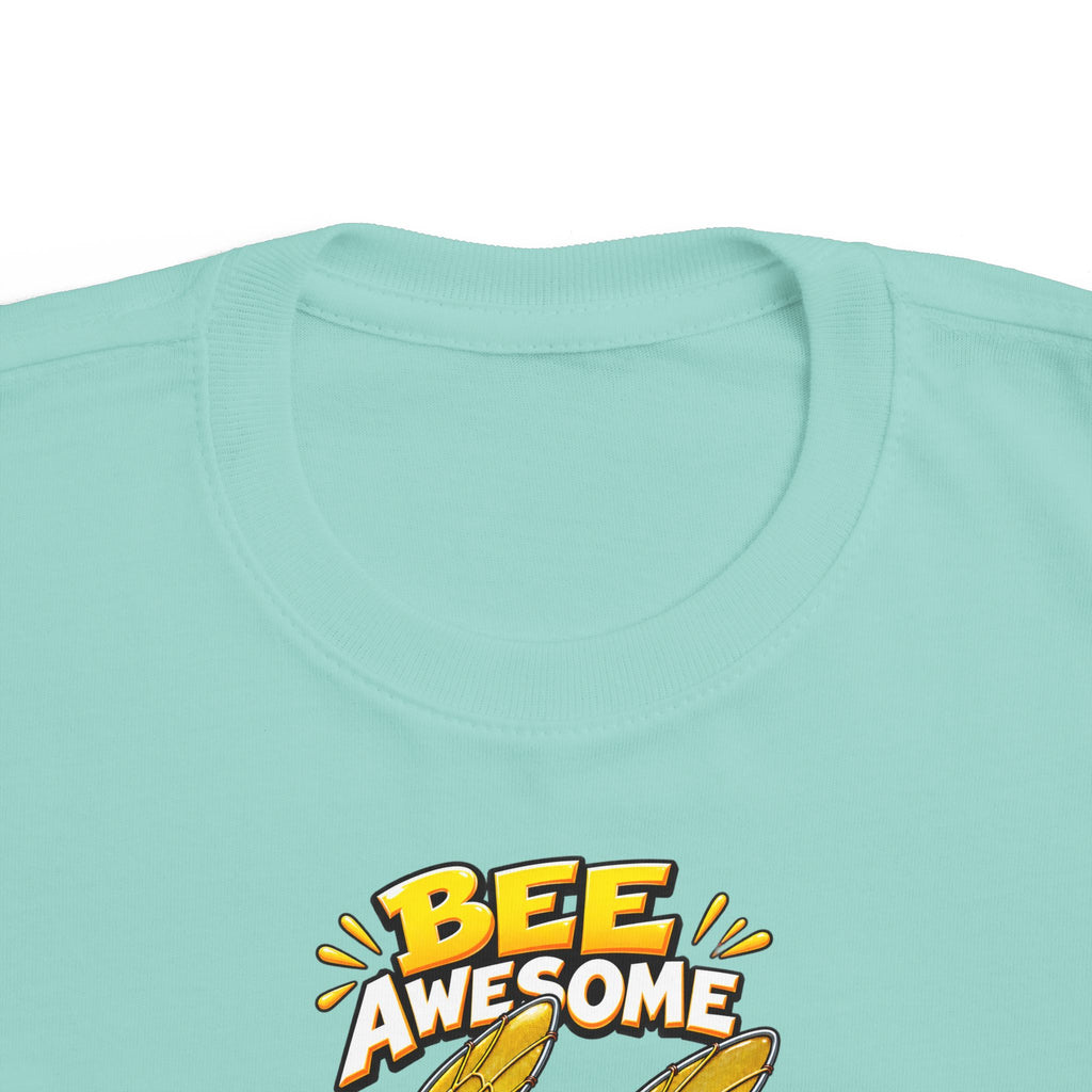 Kids Tee — "Bee Awesome" Cartoon Bumblebee Toddlers' T‑Shirt