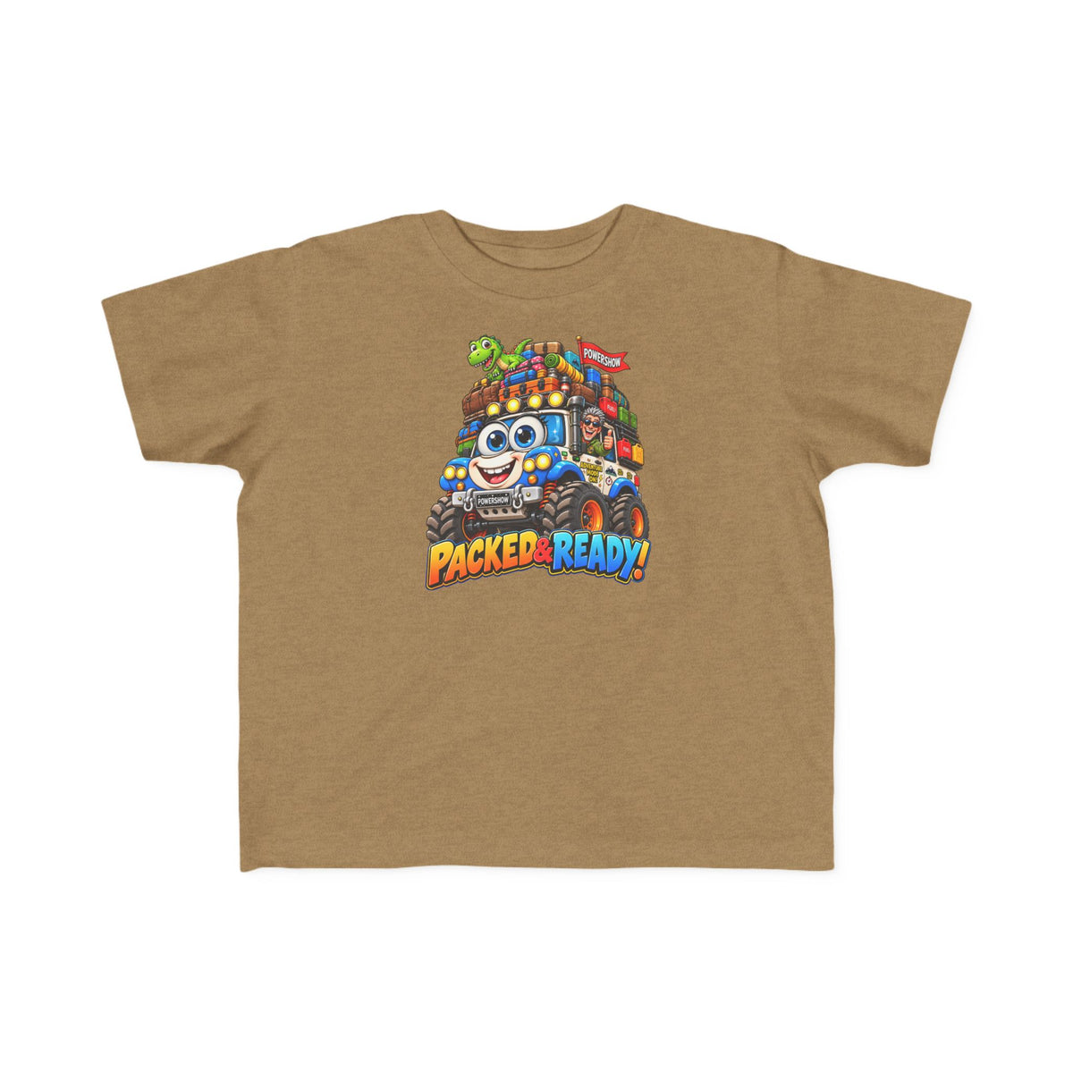 Packed & Ready! Toddler Adventure T-Shirt – Cute Off-Road Truck & Dinosaur Tee