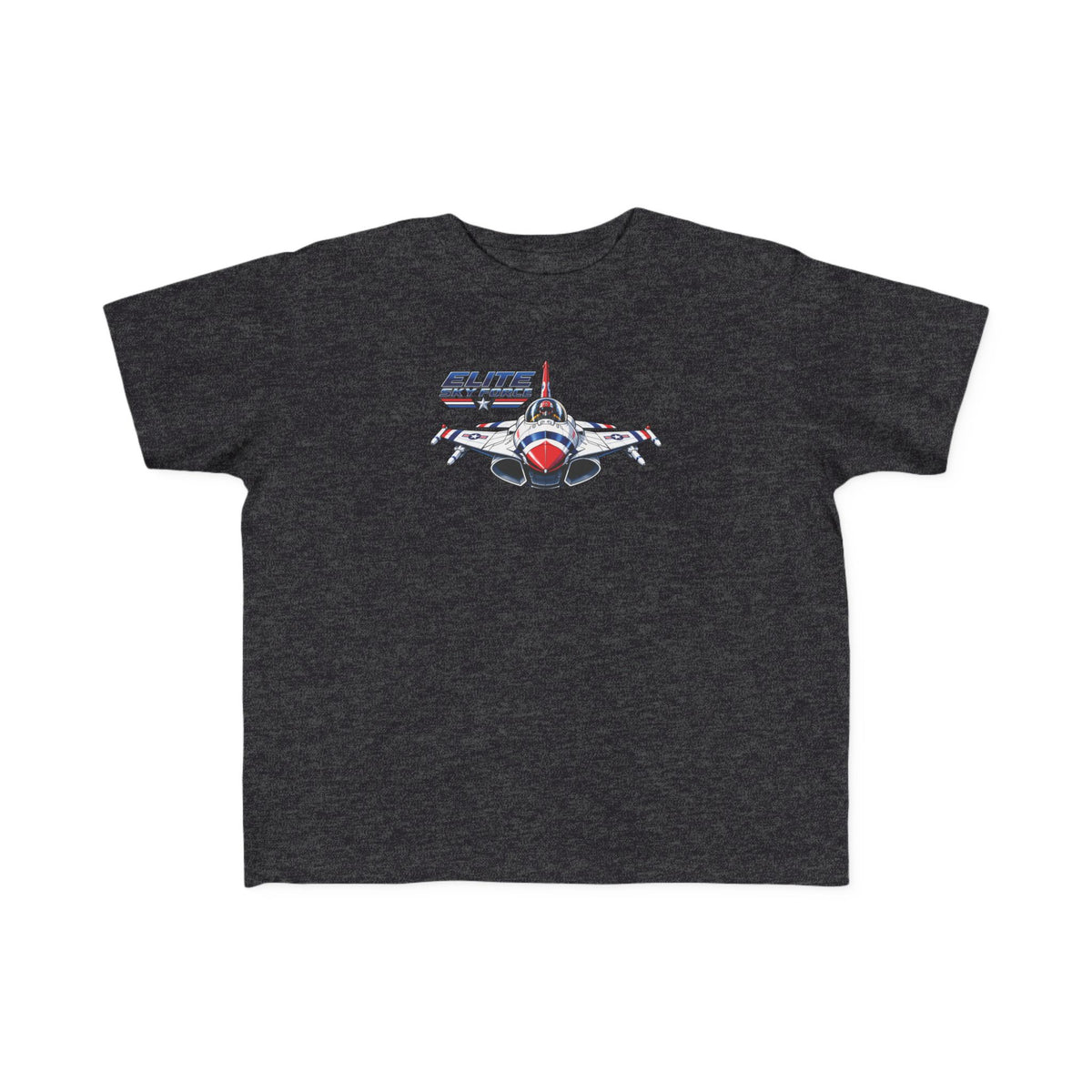 Toddler Jet Plane Tee — "Blue Angels" Fighter Jet Graphic Kids Shirt
