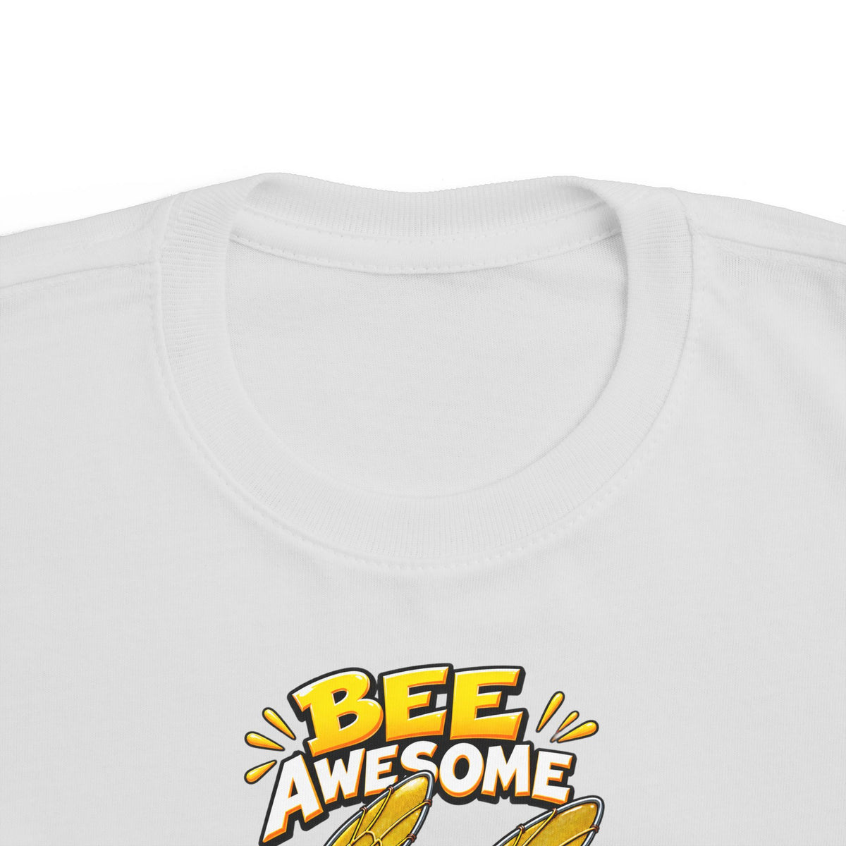 Kids Tee — "Bee Awesome" Cartoon Bumblebee Toddlers' T‑Shirt