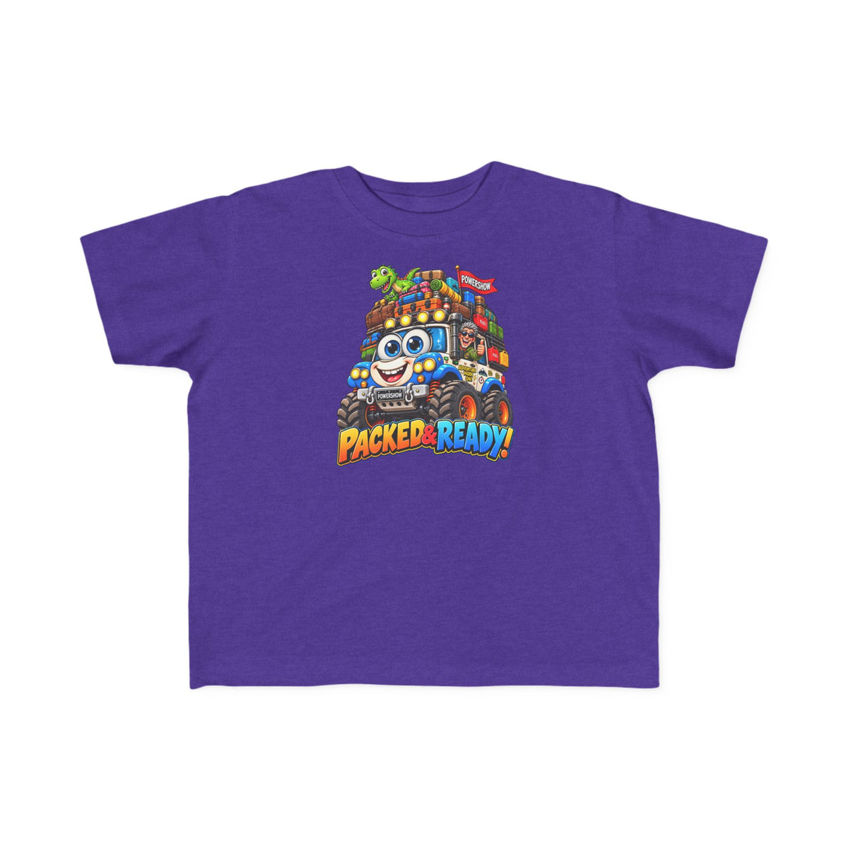 Packed & Ready! Toddler Adventure T-Shirt – Cute Off-Road Truck & Dinosaur Tee