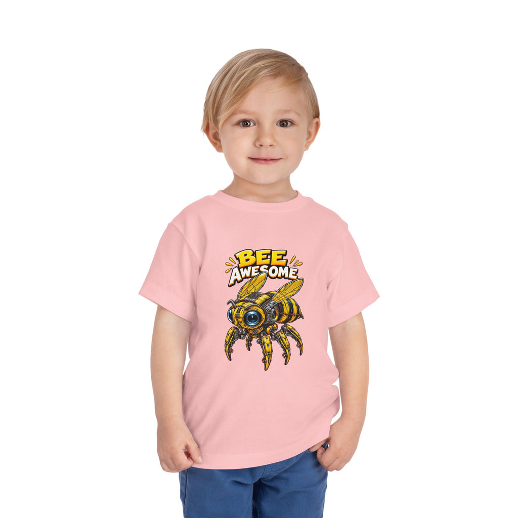 Bee Awesome Toddler Tee — Cute Bumblebee Graphic Kids Shirt