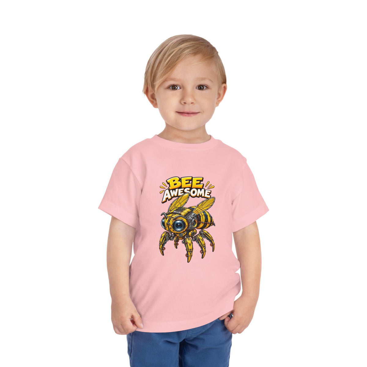 Bee Awesome Toddler Tee — Cute Bumblebee Graphic Kids Shirt