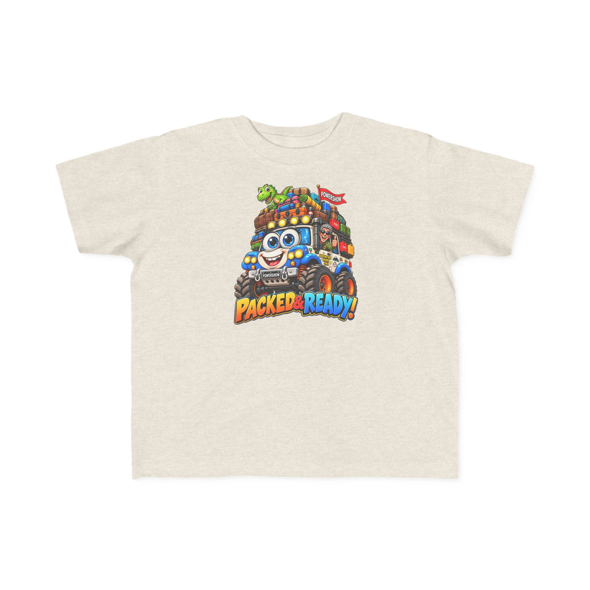 Packed & Ready! Toddler Adventure T-Shirt – Cute Off-Road Truck & Dinosaur Tee