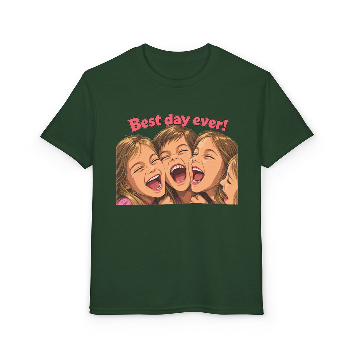 Best Day Ever! | Happy Friends Laughing Cartoon Art