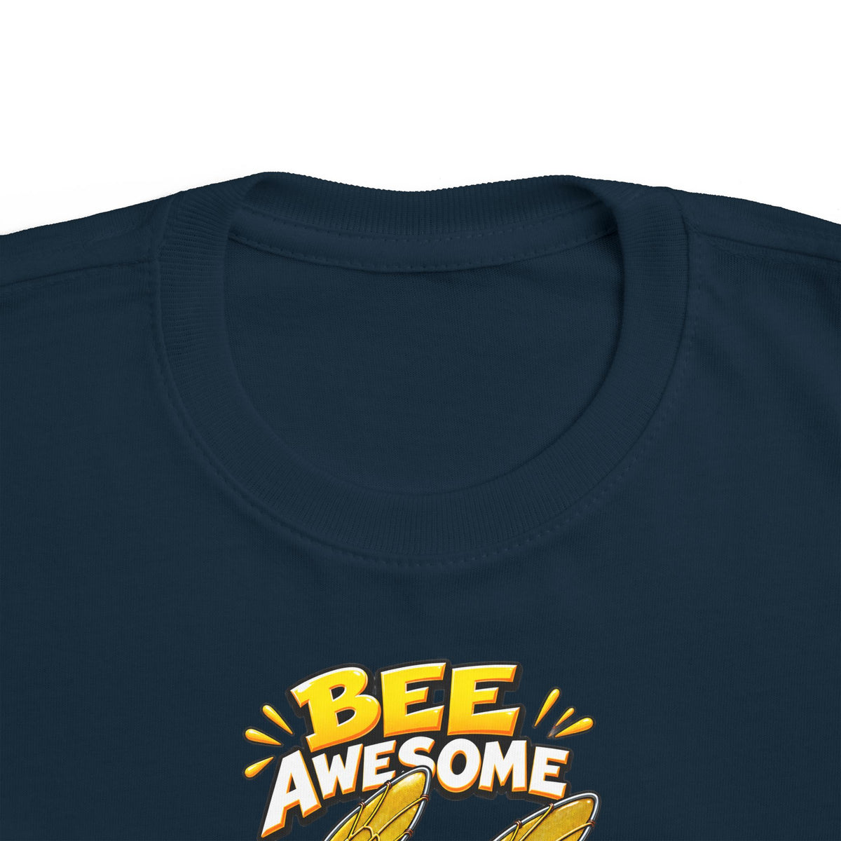Kids Tee — "Bee Awesome" Cartoon Bumblebee Toddlers' T‑Shirt
