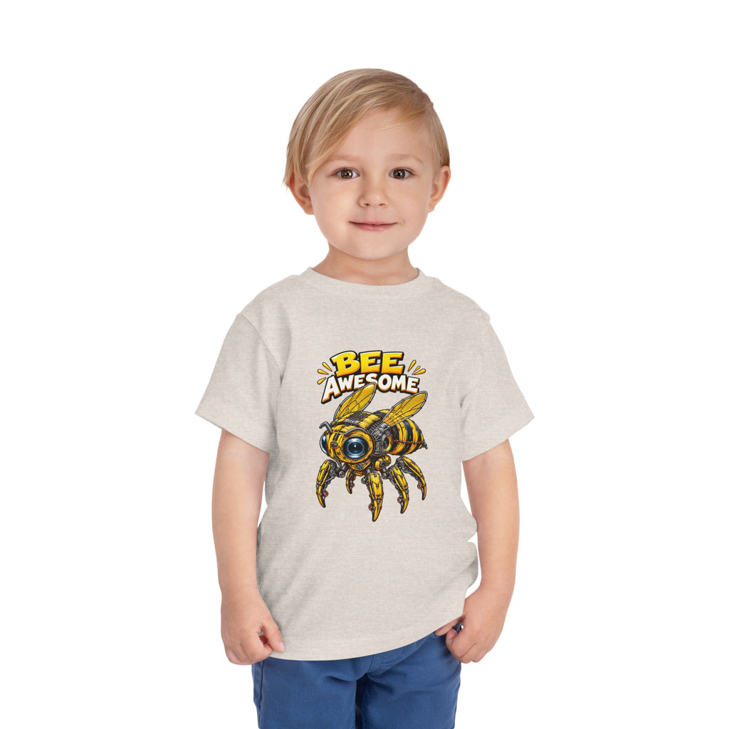 Bee Awesome Toddler Tee — Cute Bumblebee Graphic Kids Shirt