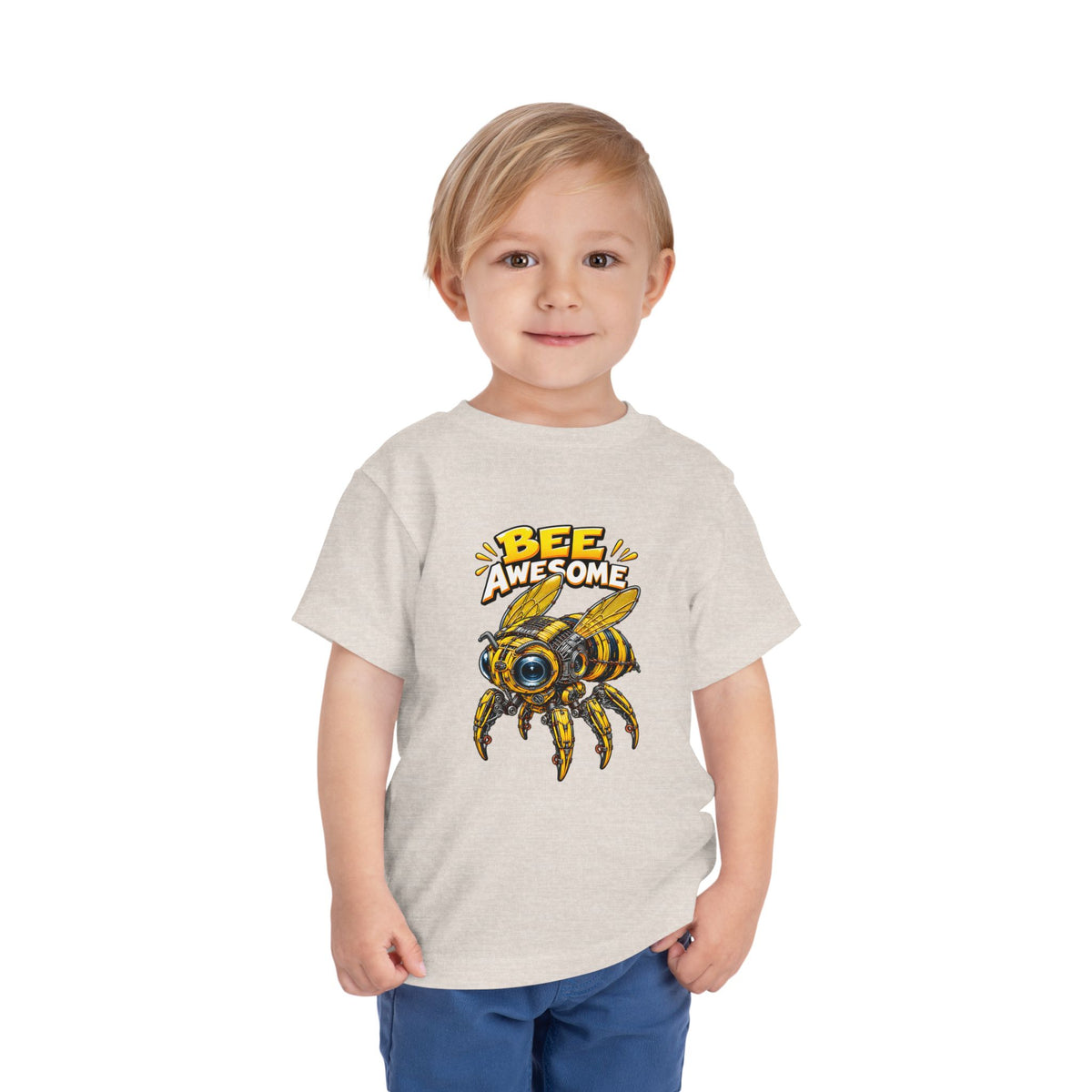 Bee Awesome Toddler Tee — Cute Bumblebee Graphic Kids Shirt